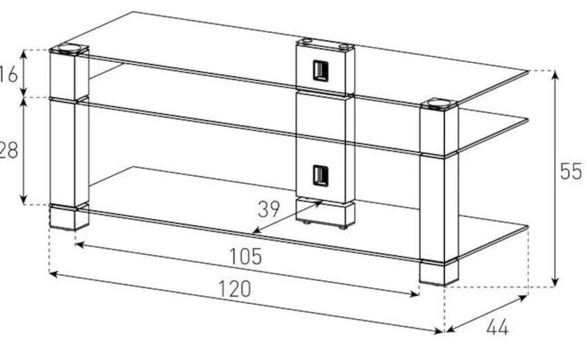 Sonorous PL3105B - televizní stolek