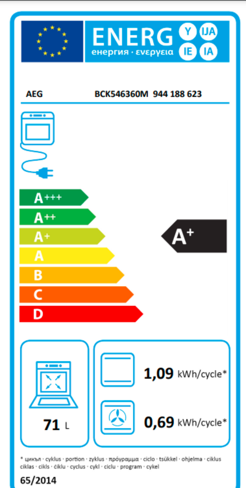 AEG Mastery BCK548370M