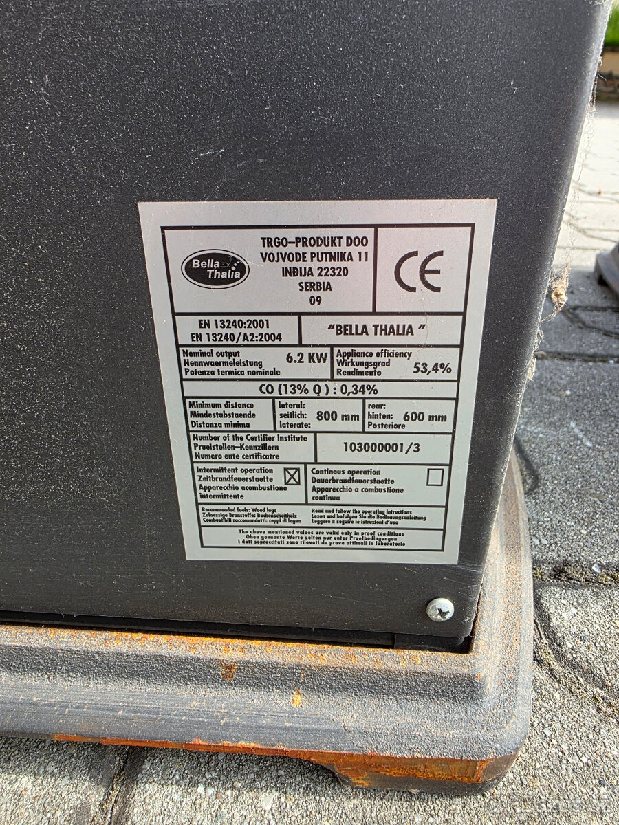 BELLA THALIA, 6,2kW, červená