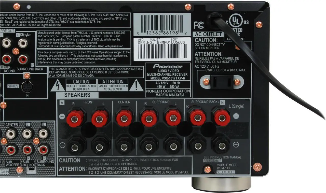 Pioneer VSX-1017AV-K