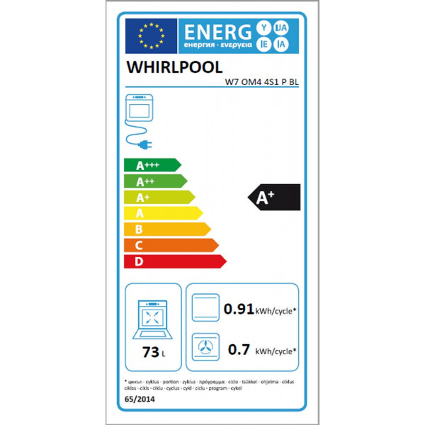 Whirlpool W7 OM4 4S1 P BL