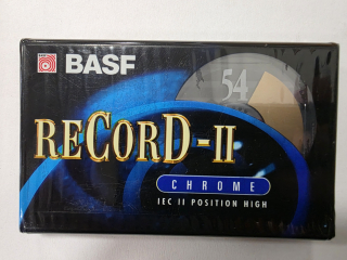 BASF ReCorD-II audio kazeta 54 minut Chrome