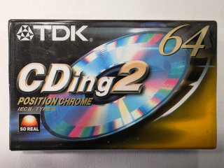 TDK CDing2 audio kazeta 64 minut 