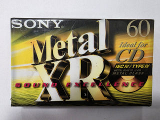 SONY Metal XR audio kazeta 60 minut