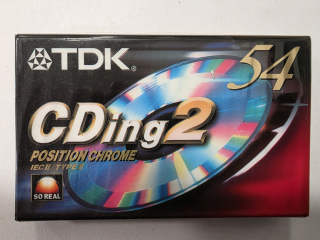 TDK CDing2 audio kazeta 54 minut