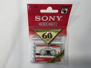 SONY MC-60 Microcassette audio kazeta 60 minut 